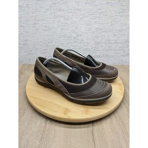 Teva Slip On Shoes Comfort‎ Casual Walking Loafers Brown Mesh Womens 9.5